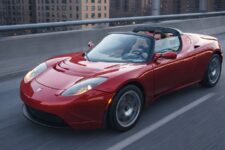 prueba del Tesla Roadster