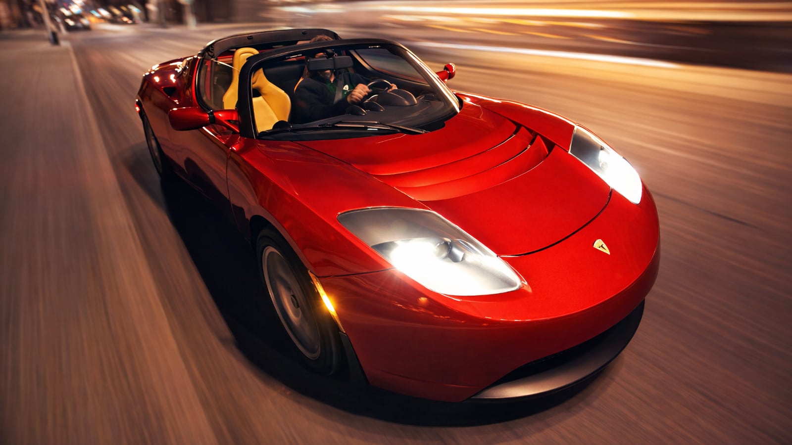 prueba del Tesla Roadster