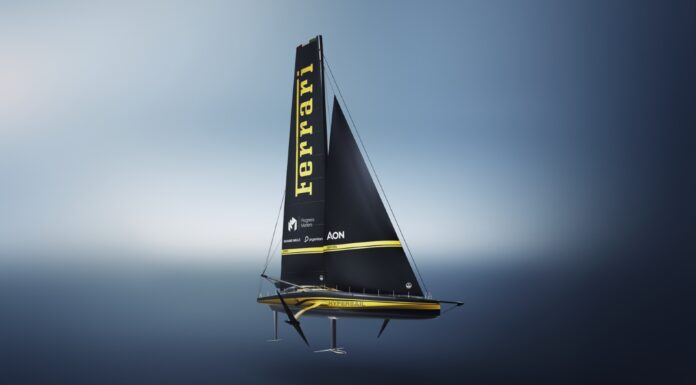 Ferrari presenta el diseño del Hypersail, su barco volador para la navegación oceánica Hypersail Ferrari