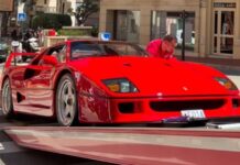 El Ferrari F40 de Fernando Alonso se queda parado en pleno centro de Mónaco y tiene que ser remolcado en grúa Ferrari F40 de Fernando Alonso se queda parado en Mónaco