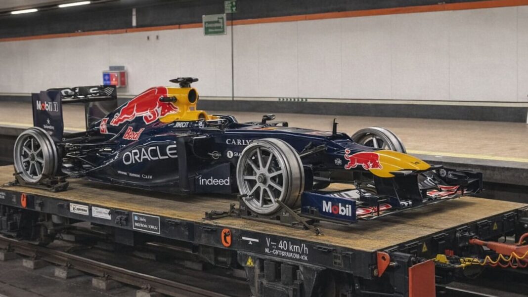 Coche Red Bull Fórmula 1 Metro de Madrid