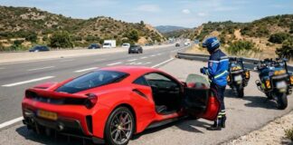 Interceptan a un jubilado circulando a 256 km/h con un Ferrari en un tramo limitado a 130 Jubilado en un Ferrari a 256 km/h
