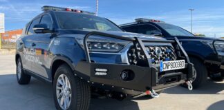 KGM desarrolla un programa de formación para las UIP y UPR de la Policía Nacional con una flota de 27 unidades del Rexton KGM formación Policía Nacional