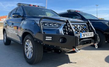 KGM desarrolla un programa de formación para las UIP y UPR de la Policía Nacional con una flota de 27 unidades del Rexton KGM formación Policía Nacional