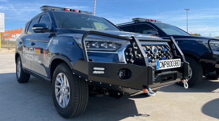 KGM desarrolla un programa de formación para las UIP y UPR de la Policía Nacional con una flota de 27 unidades del Rexton KGM formación Policía Nacional