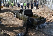 Encuentran un Volkswagen Rabbit pick-up hundido en un lago desde 1982 mientras pescaban Volkswagen Rabbit pick-up hundido en un lago