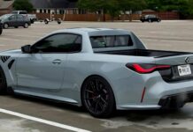 Se compra un BMW M4 nuevo y lo convierte en un pick-up BMW M4 Pick-up