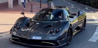 Fernando Alonso se pasea con un Pagani Zonda único en el mundo por las calles de Mónaco Fernando Alonso Pagani Zonda