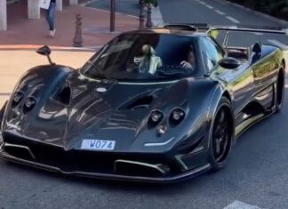 Fernando Alonso se pasea con un Pagani Zonda único en el mundo por las calles de Mónaco Fernando Alonso Pagani Zonda