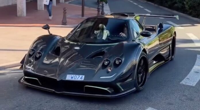 Fernando Alonso se pasea con un Pagani Zonda único en el mundo por las calles de Mónaco Fernando Alonso Pagani Zonda