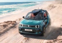 Renault 4 JP4x4 Concept, versión descapotable con tracción total y una tabla de surf en el techo para Roald Garros 2026 Renault 4 JP4x4 Concept