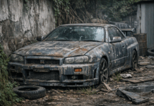 Restaura un Nissan Skyline GT-R R34 que compró completamente destrozado por 1.000 dólares Restaura Nissan Skyline GT-R R34