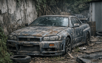 Restaura un Nissan Skyline GT-R R34 que compró completamente destrozado por 1.000 dólares Restaura Nissan Skyline GT-R R34