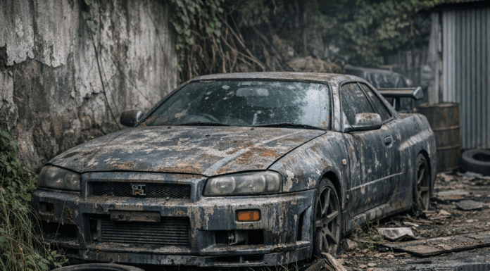 Restaura un Nissan Skyline GT-R R34 que compró completamente destrozado por 1.000 dólares Restaura Nissan Skyline GT-R R34
