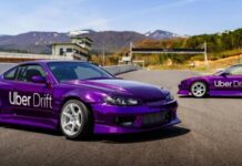 Uber lanza un servicio de drifting en Japón con dos icónicos JDM en un circuito Uber drfting