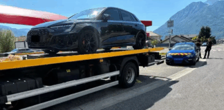 La Policía intercepta un Audi RS3 a 287 km/h y el conductor se enfrenta a una multa récord