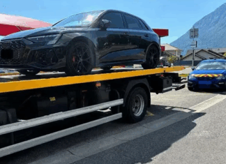 La Policía intercepta un Audi RS3 a 287 km/h y el conductor se enfrenta a una multa récord