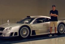 Fernando Alonso presta su Mercedes CLK GTR al Príncipe Alberto II Fernando Alonso con el Mercedes CLK GTR por Mónaco