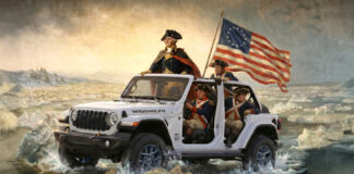 Los estadounidenses llamados George Washington podrían ganar un Jeep Wrangler si Estados Unidos gana el Mundial George Washington Jeep Wrangler