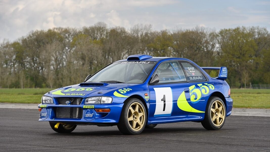 Origen de las llantas doradas Subaru Impreza WRC