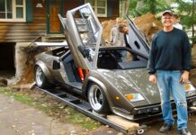 Un ingeniero construye una réplica del Lamborghini Countach en un sótano durante 17 años Réplica Lamborghini Countach