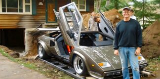 Un ingeniero construye una réplica del Lamborghini Countach en un sótano durante 17 años Réplica Lamborghini Countach