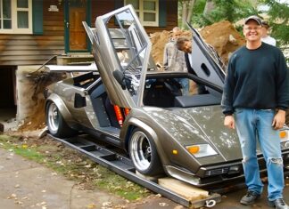 Un ingeniero construye una réplica del Lamborghini Countach en un sótano durante 17 años Réplica Lamborghini Countach