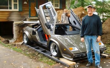 Un ingeniero construye una réplica del Lamborghini Countach en un sótano durante 17 años Réplica Lamborghini Countach