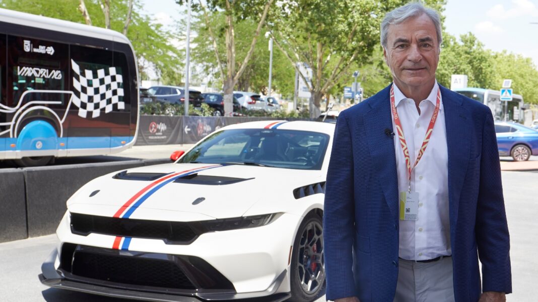 Carlos Sainz, tras probar el trazado de MadRing con un Ford Mustang GTD Carlos Sainz, tras probar el trazado de MadRing con un Ford Mustang GTD