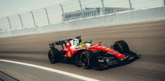 Ferrari ya ha probado MadRing, Hamilton y Leclerc estrenaron el circuito del Gran Premio de España de F1 Ferrari MadRing