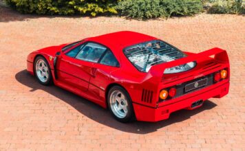 Vendido uno de los pocos Ferrari F40 con ventanillas de Lexan de fábrica construidos Ferrari F40 Lexan