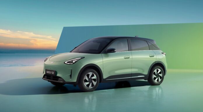Geely E2, un compacto eléctrico para ciudad, con mucho equipamiento tecnológico y hasta 497 kilómetros de autonomía en ciudad Geely E5