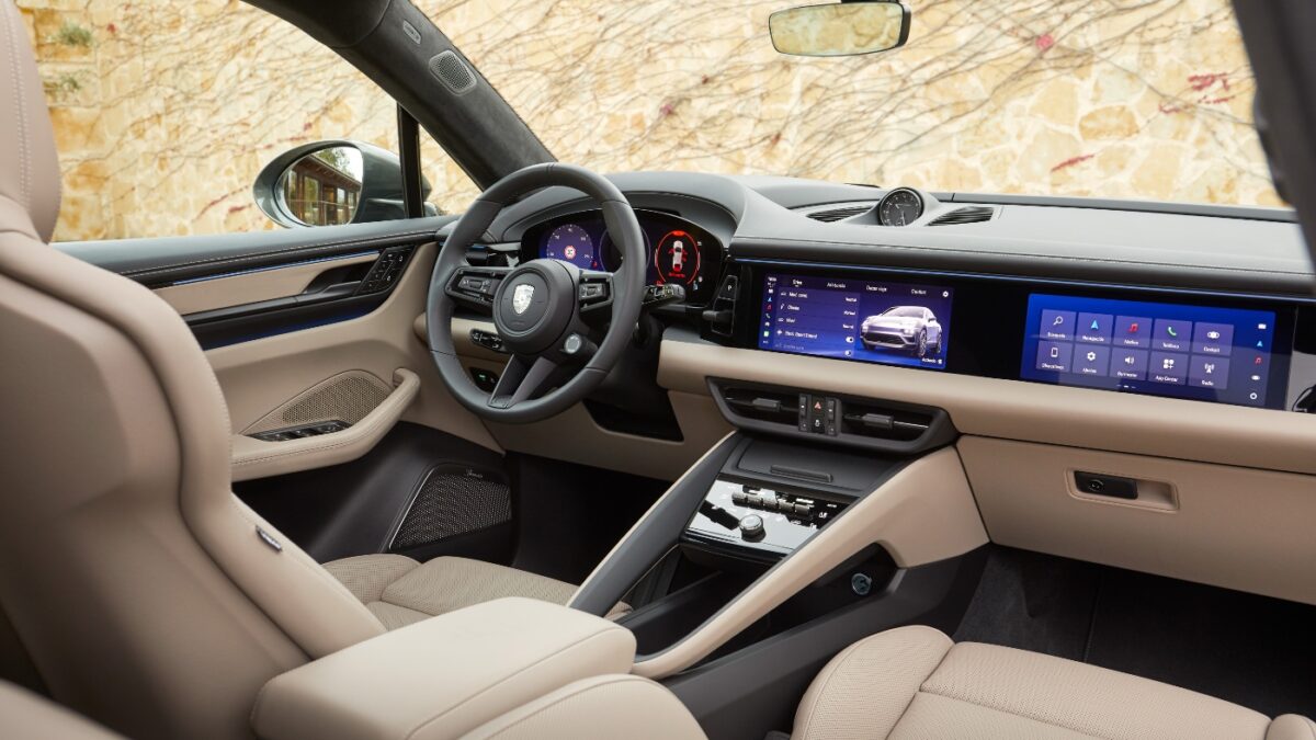 Interior del Porsche Macan Turbo EV Interior del Porsche Macan Turbo EV