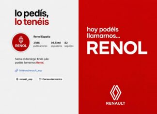 Renault España cambia su nombre para celebrar la victoria de España frente a Francia en el Mundial: “Hoy podéis llamarnos Renol” Renol España