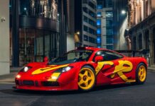 A subasta el McLaren F1 GTR de Nick Mason, baterista de Pink Floyd. Podría superar los 30 millones de euros a pesar de haber sufrido dos accidentes Subasta McLaren F1 GTR Nick Manson