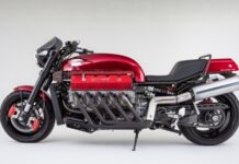 A subasta la moto con motor V10 de un Viper de Allen Millyard Subasta moto V10 Viper