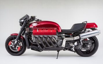 A subasta la moto con motor V10 de un Viper de Allen Millyard Subasta moto V10 Viper