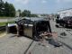 Un Tesla Cybertruck se parte en dos en un accidente múltiple Tesla Cybertruck se parte en dos