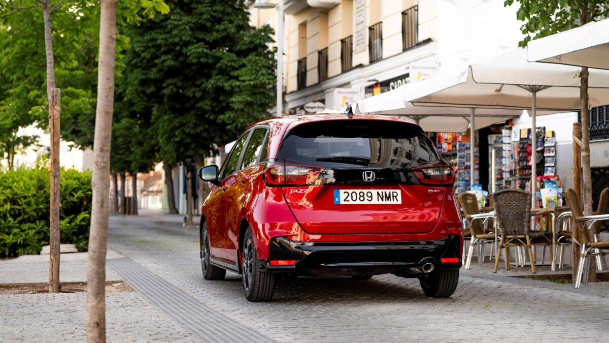 Trasera del Honda Jazz e:HEV 2026