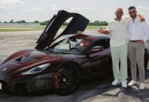 Will Smith se marca unos donuts con un Rimac Nevera junto a Mate Rimac en su vista a la fábrica Will Smith Rimac
