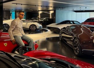 Cristiano Ronaldo presume de su espectacular y millonario garaje de coches Garaje de Cristiano Ronaldo