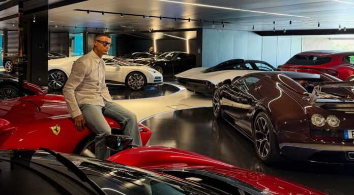 Cristiano Ronaldo presume de su espectacular y millonario garaje de coches Garaje de Cristiano Ronaldo