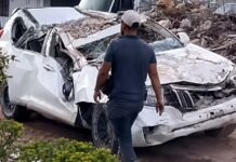 Un Toyota Land Cruiser acaba destrozado en el terremoto de Colombia, pero es capaz de arrancar y moverse Toyota Land Cruiser terremoto Colombia