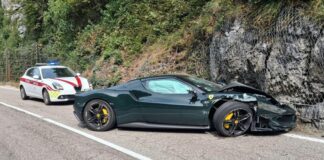 Participa en una concentración de Ferrari, pero acaba estrellando su 296 GTB de 300.000 euros contra una roca Estrella su Ferrari 296 GTB