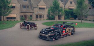 El Ford Mustang IMSA GTD Pro recibe una decoración inspirada en el ‘Sweepstakes’ con el que Henry Ford ganó su primera carrera en 1901 Mustang IMSA GTD Pro