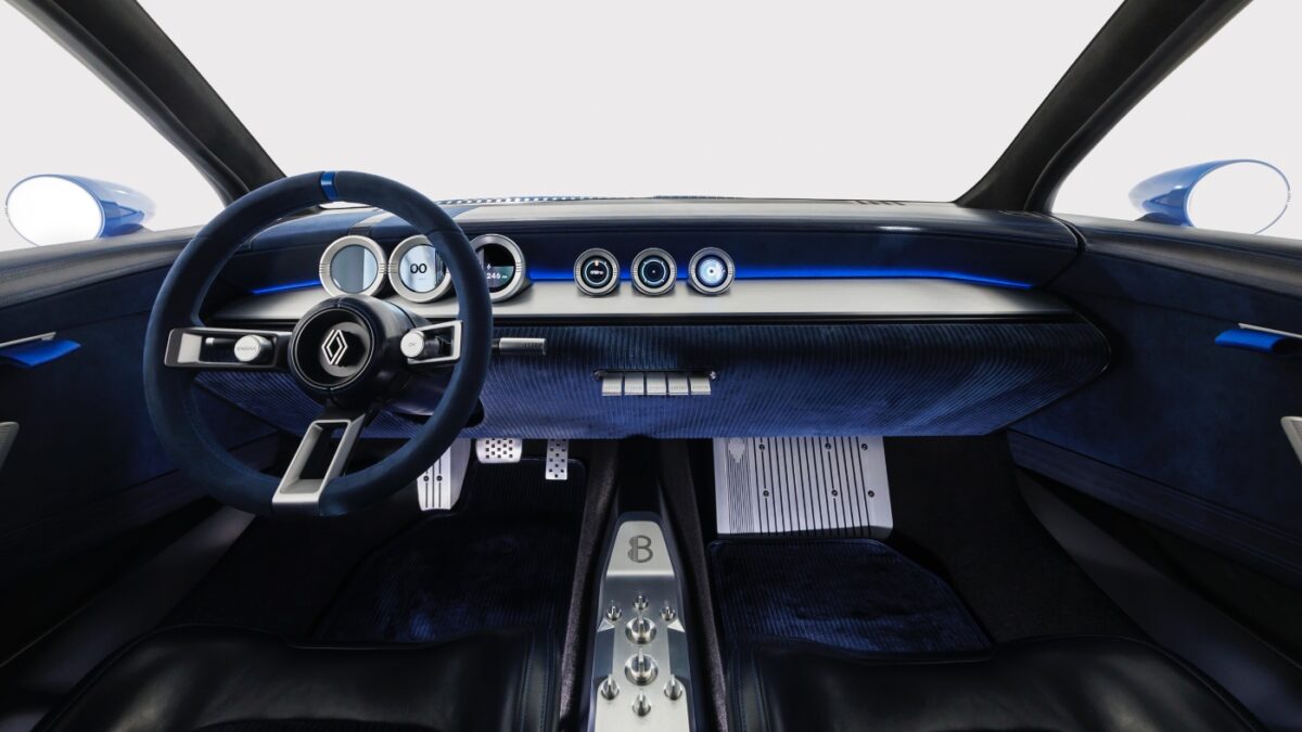 interior del Renault 8 Gordini Concept