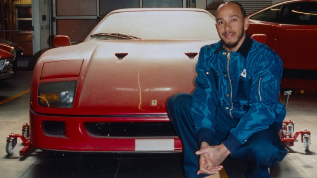 Lewis Hamilton restaura un Ferrari F40 abandonado