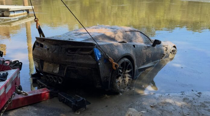 Encuentran un Corvette C7 Grand Sport en el fondo de un río y localizan al dueño en Instagram. Se lo robaron hace seis años Corvette C7 Grand Sport en el fondo de un río