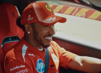 Lewis Hamilton y Charles Leclerc prueban el Ferrari 12Cilindri Manuale en Fiorano: “Es fantástico, muy bueno” Hamilton Leclerc Ferrari 12Cilindri Manuale
