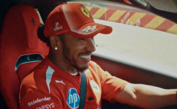 Lewis Hamilton y Charles Leclerc prueban el Ferrari 12Cilindri Manuale en Fiorano: “Es fantástico, muy bueno” Hamilton Leclerc Ferrari 12Cilindri Manuale